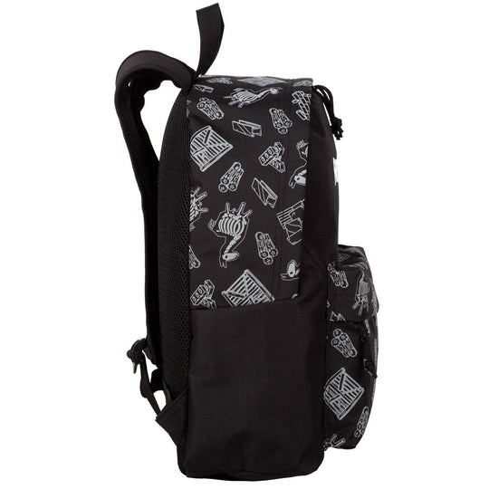 Intérieur du sac à dos Fortnite Dark Black avec compartiment rembourré pour ordinateur portable et doublure personnalisée