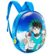 Vue avant du sac à dos My Hero Academia Eggy 28cm avec logo KARACTERMANIA