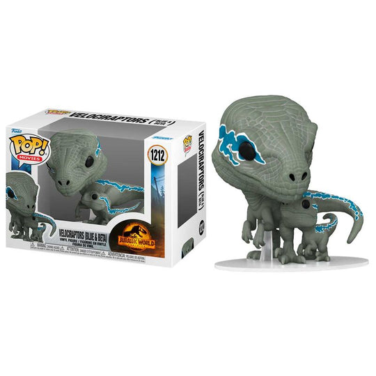 Figurine Funko POP Velociraptor Blue de Jurassic World 3 en vinyle 9 cm dans sa boîte vitrine