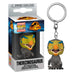 Porte-clés Pocket POP Therizinosaurus Jurassic World 3 FUNKO vu de face avec détails précis
