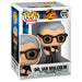 Vue de face de la figurine Funko POP Dr. Ian Malcolm Jurassic World 3 montrant les détails du personnage