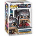 Vue latérale de la figurine Funko POP Thor Mighty Thor dans sa boîte vitrine transparente avec logo Funko