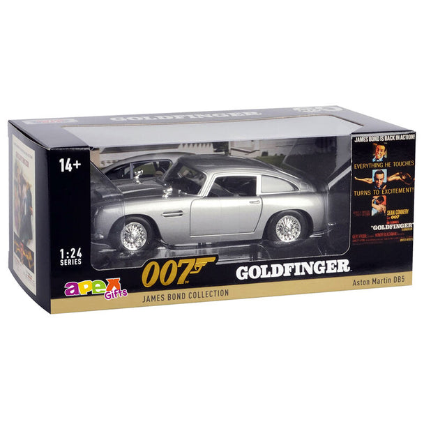 Modèle réduit James Bond Aston Martin DB8 à l'échelle 1:24 avec détails précis et finition die-cast de qualité APEX GIFTS