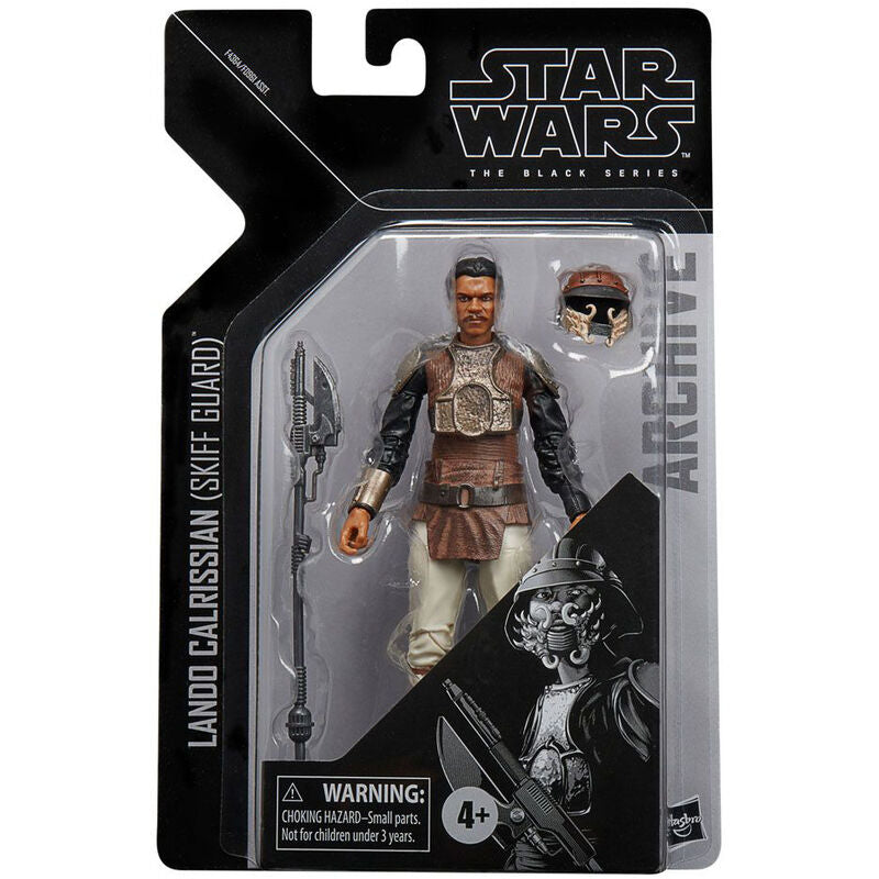 Figurine articulée Star Wars Lando Calrissian Skiff Guard 15cm vue de face avec détails précis
