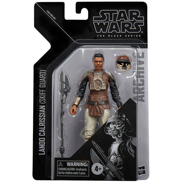 Figurine articulée Star Wars Lando Calrissian Skiff Guard 15cm vue de face avec détails précis