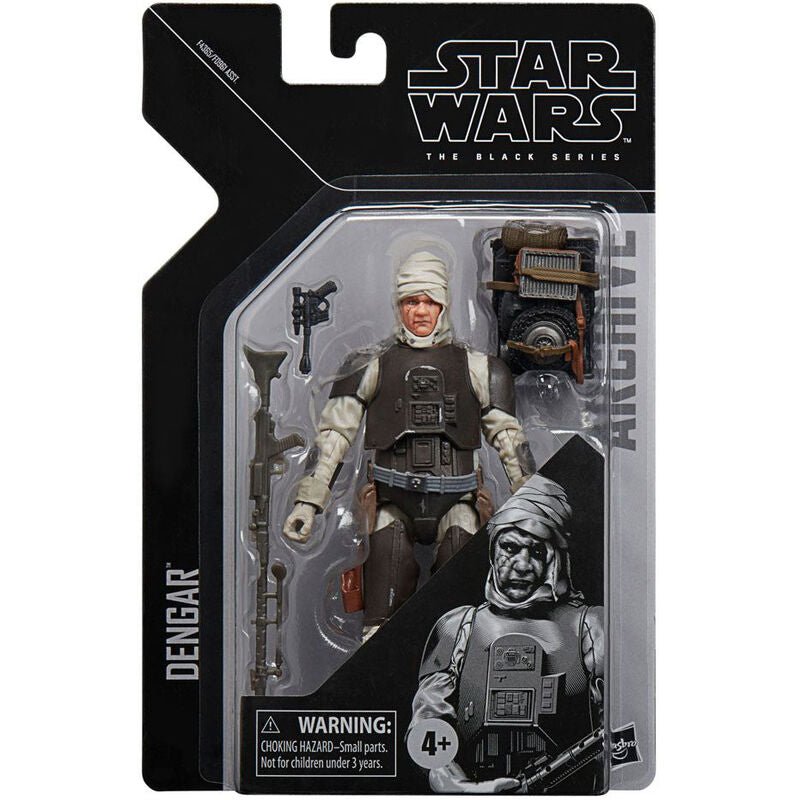 Figurine articulée Dengar Star Wars The Black Series 15cm vue de face avec détails précis