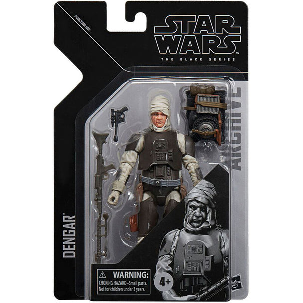 Figurine articulée Dengar Star Wars The Black Series 15cm vue de face avec détails précis