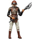 Photo rapprochée de la figurine Star Wars Lando Calrissian Skiff Guard 15cm avec finition réaliste