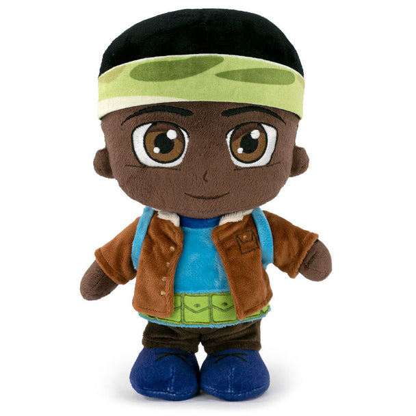 Peluche officielle Lucas de Stranger Things de 26 cm créée par PLAY BY PLAY, vue de face avec détails précis.