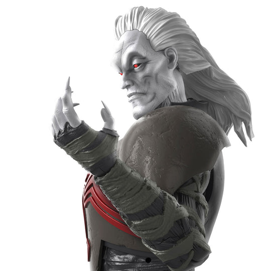 Détail des textures et peintures sur la figurine Knull, édition spéciale 60e anniversaire