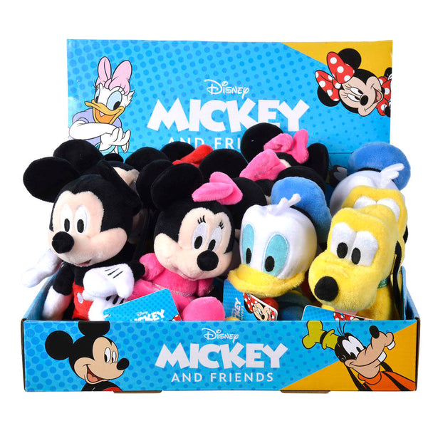 Zoom sur la texture douce et les coutures précises de la peluche Disney Friends de 20 cm
