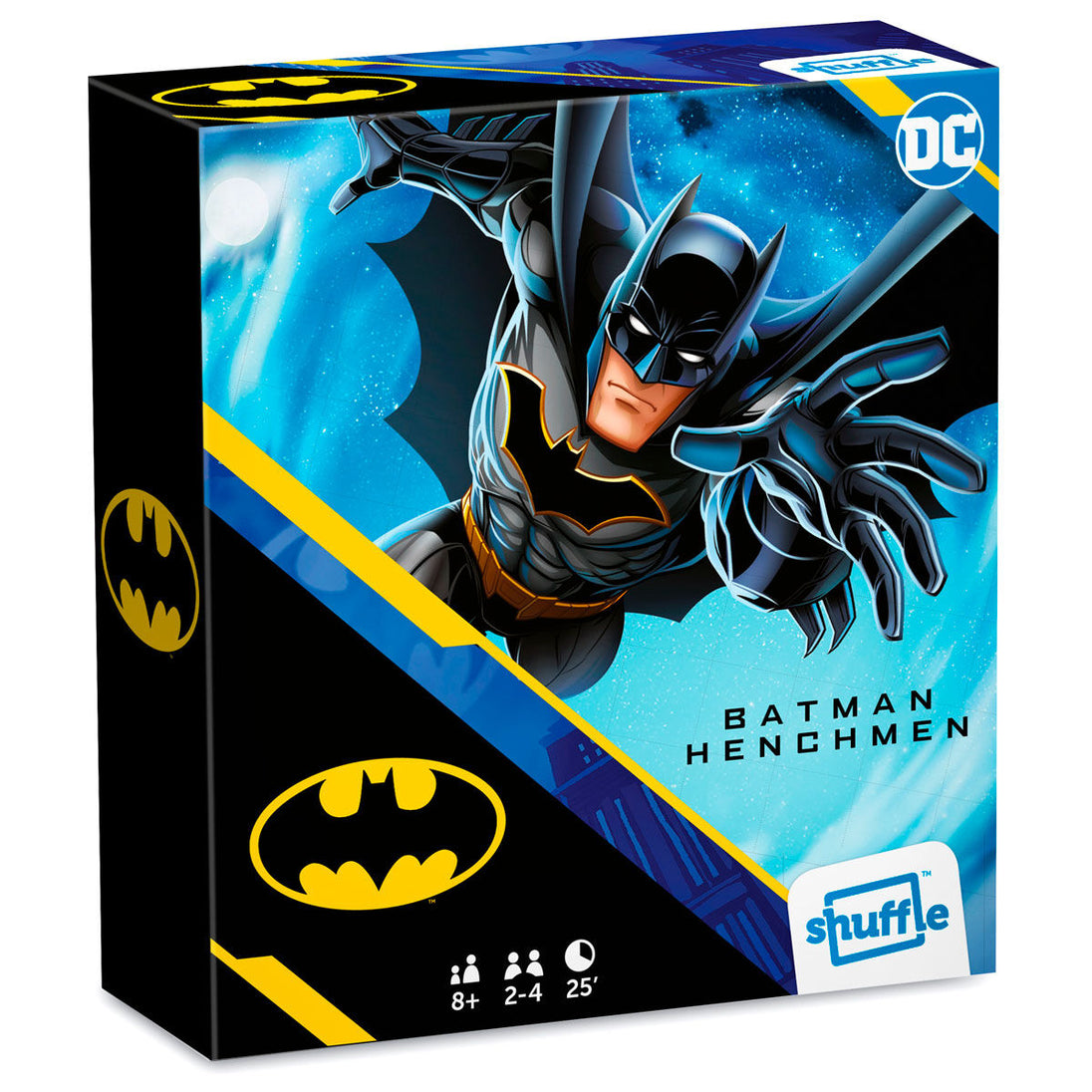 Boîte du jeu de société Batman DC Comics par SHUFFLE avec illustration du Joker
