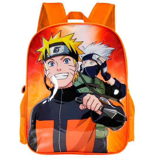 Détail des bretelles rembourrées et de la sangle trolley arrière du sac Naruto 39cm