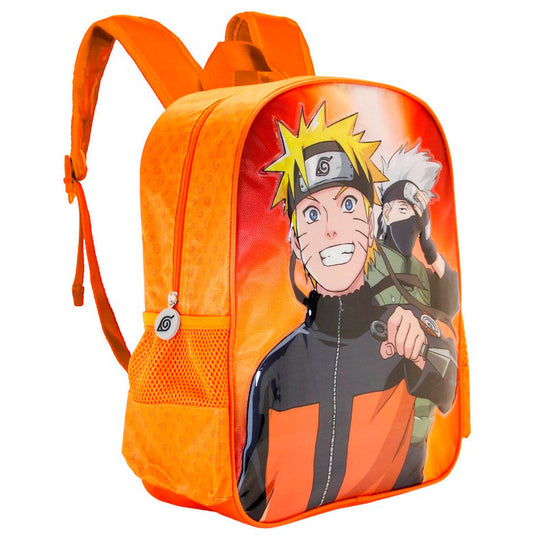 Sac à dos Naruto KARACTERMANIA vue de face avec logo et design coloré sur fond clair