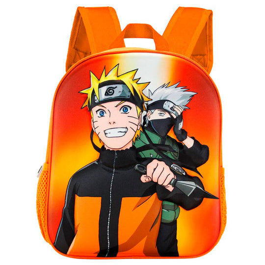 Détail du compartiment principal zippé du sac Naruto KARACTERMANIA