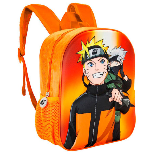 Sac à dos Naruto 3D 31cm vue de face avec motif embossé coloré