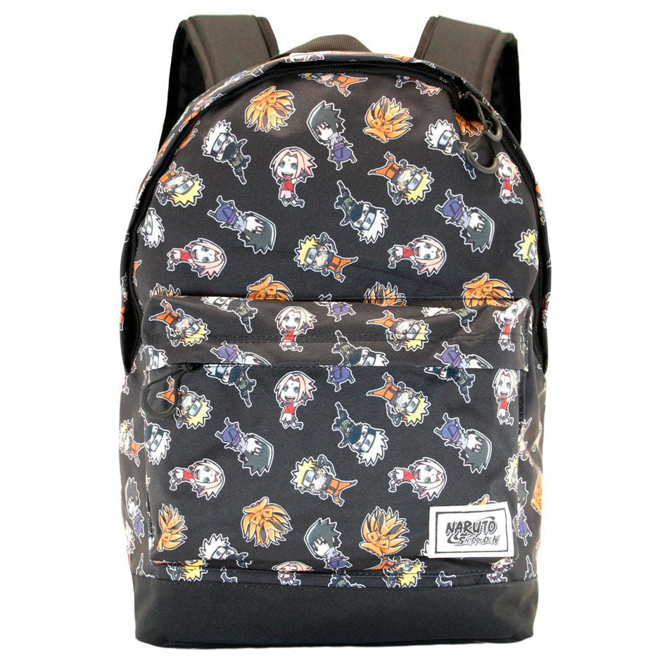 Vue arrière du sac Naruto Shippuden Wind montrant la sangle adaptable pour trolley et la poignée rembourrée