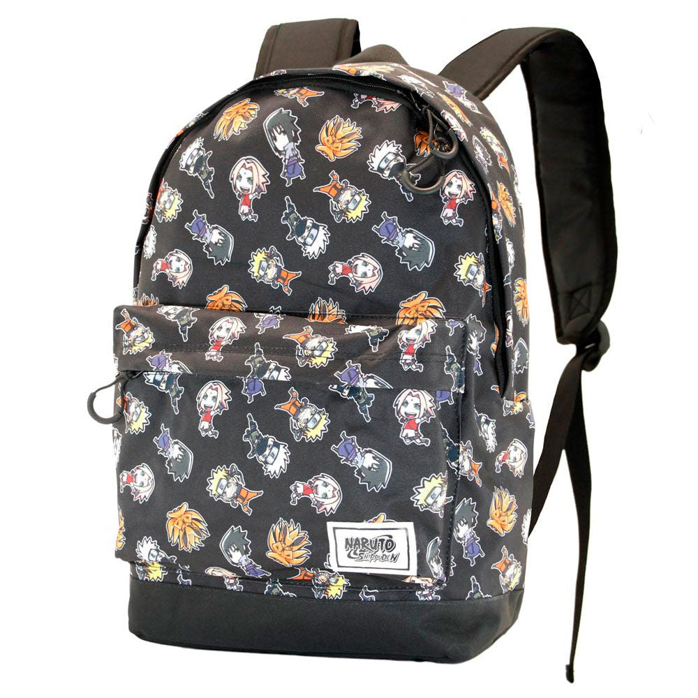 Détail des bretelles ajustables et rembourrées du sac Naruto Shippuden Wind pour un confort optimal