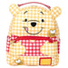 Sac à dos Loungefly Winnie l'Ourson vue de face avec motif gingham et oreilles 3D