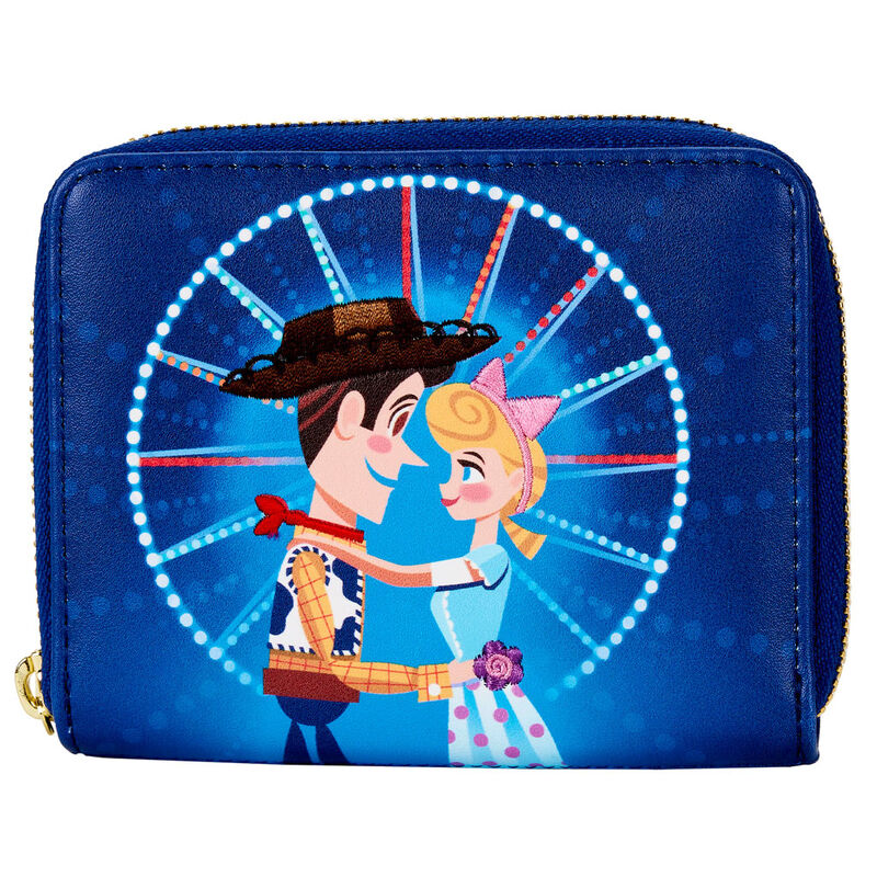 Portefeuille Loungefly Toy Story avec motif Grande Roue coloré sur cuir vegan noir