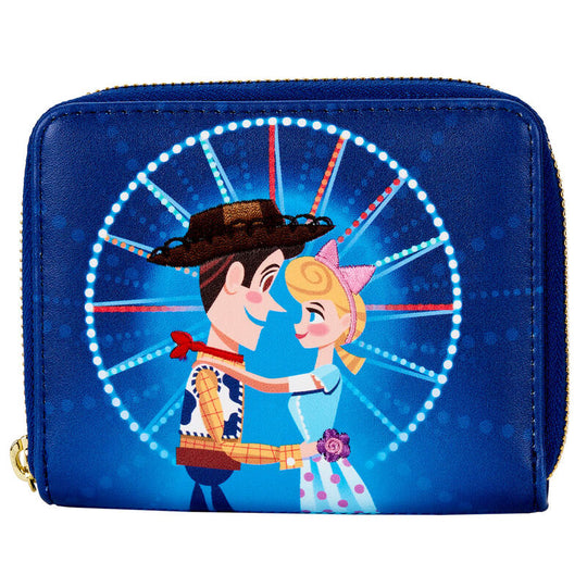 Portefeuille Loungefly Toy Story avec motif Grande Roue coloré sur cuir vegan noir