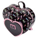 Profil latéral du sac à dos Loungefly montrant la fermeture zippée et les dimensions compactes