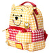 Détail des broderies et appliqués sur le sac à dos Winnie l'Ourson Loungefly