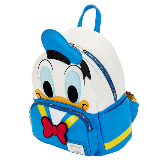 Vue latérale du sac à dos Loungefly montrant les poches pratiques et les bretelles ajustables