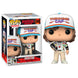Figurine Funko POP Dustin de Stranger Things en vinyle, vue de face avec détails colorés et boîte vitrine