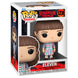 Détail de la figurine Funko POP Eleven montrant les traits caractéristiques et la tenue emblématique