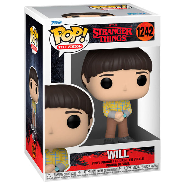 Vue rapprochée de la figurine Funko POP Stranger Things Will avec détails soignés et couleurs vives