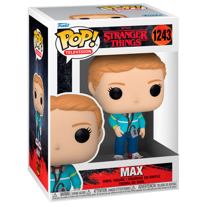 Vue rapprochée de la figurine Funko POP Max avec détails précis et couleurs vives
