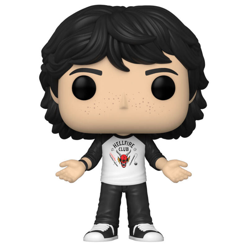 Vue latérale de la figurine Funko POP Mike Stranger Things mettant en valeur sa posture et accessoires