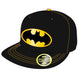 Casquette junior Batman DC Comics vue de face avec logo emblématique sur fond noir