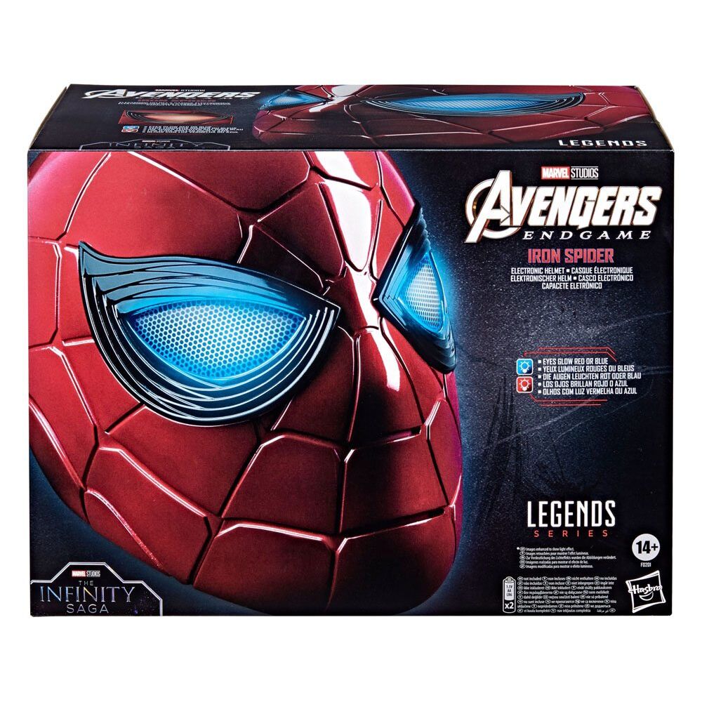 Emballage officiel HASBRO du casque Iron Spider Avengers Marvel Legends
