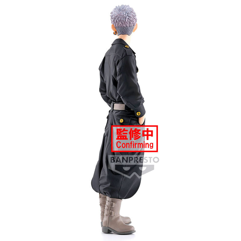 Vue latérale de la figurine Takashi Mitsuya Tokyo Revengers haute qualité PVC