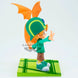 Côté profil de la figurine Takeru & Patamon montrant les finitions précises