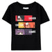 T-shirt enfant Boruto Next Generation en coton blanc avec logo coloré DIFUZED visible sur fond neutre