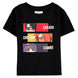 T-shirt enfant Boruto Next Generation en coton blanc avec logo coloré, présenté sur fond neutre