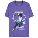 T-shirt Naruto Shippuden avec illustration de Sasuke en position de combat, couleur noire, vue de face