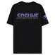 Vue arrière du t-shirt Sasuke Naruto Shippuden montrant la qualité du tissu et la coupe ajustée DIFUZED