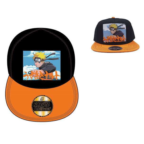Casquette Naruto junior PIERROT taille 56-58 avec design original pour enfants, vue de face sur fond blanc.