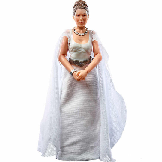 Détail de la figurine Princesse Leia Organa avec ses vêtements et accessoires authentiques HASBRO