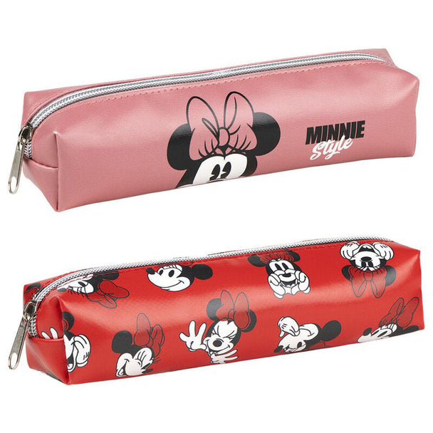 Trousse à crayons Disney Minnie CERDÁ vue de face avec design coloré et fermeture zippée