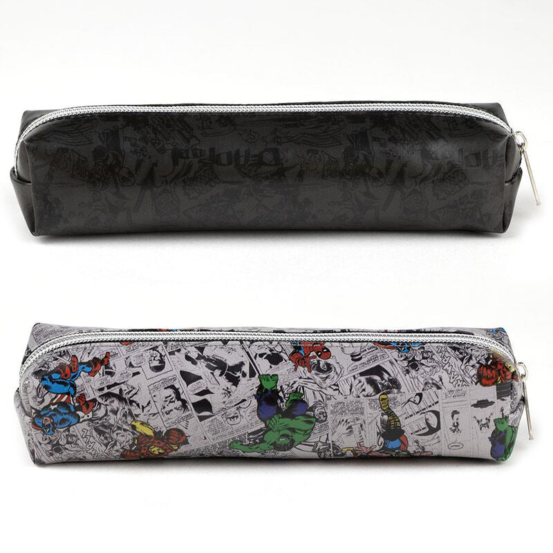 Détail de la matière 100% PU résistante de la trousse à crayons Marvel CERDÁ