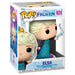 Vue rapprochée de la figurine Funko POP Elsa avec détails de la robe et du visage