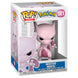 Vue de face de la figurine Mewtwo Funko POP avec détails précis et couleurs vives