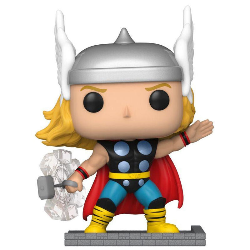 Emballage officiel FUNKO de la figurine POP Thor Marvel Classic Comic Cover avec illustrations colorées