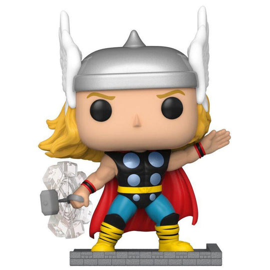 Emballage officiel FUNKO de la figurine POP Thor Marvel Classic Comic Cover avec illustrations colorées