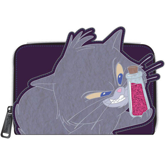 Vue de face du portefeuille Loungefly Yzma Kitty avec design coloré inspiré de Disney The Emperor's New Groove